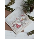 Mydesignpictures Ziemassvētkiem atverama kartīte Winter Landscape 13*13 cm